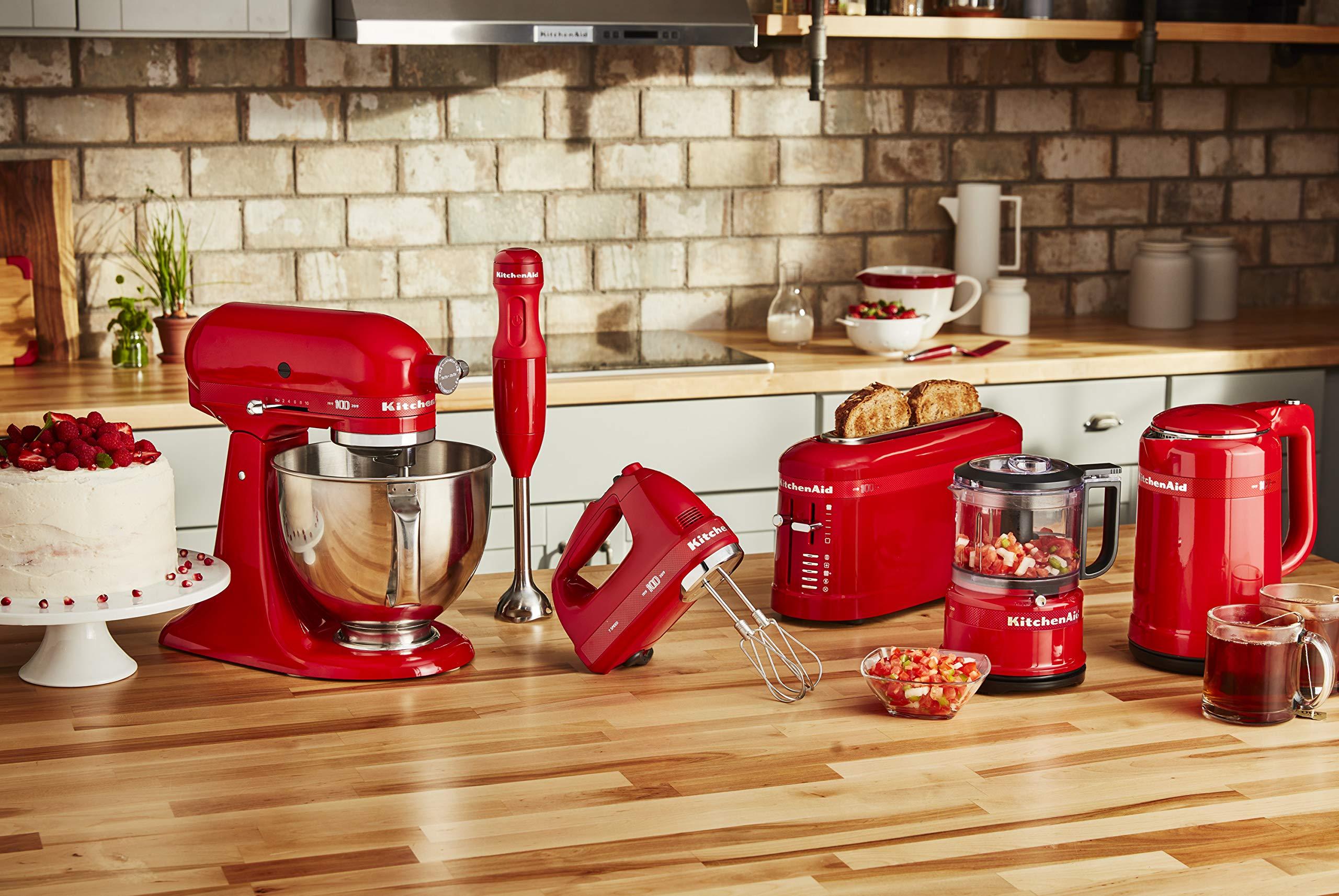 KitchenAid KitchenAid KHM7210QHSD 100 Year Limited Edition Queen of Hearts Hand Mixer, 7 Speed, Passion Red