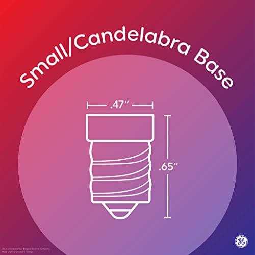 GE GE Relax LED Light Bulbs, 40 Watt, Soft White Candle Lights, Decorative Light Bulbs, Frosted, Small Base (36985), 4 Bulbs