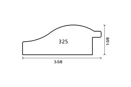 WHOLESALE ARTS AND FRAMES WHOLESALE ARTS AND FRAMES 3-5/8\" Polystyrene Millenial Modern Picture Frame 22x22 Metallic Gold by WholesaleArtsFrames-com 325 Series Made In USA