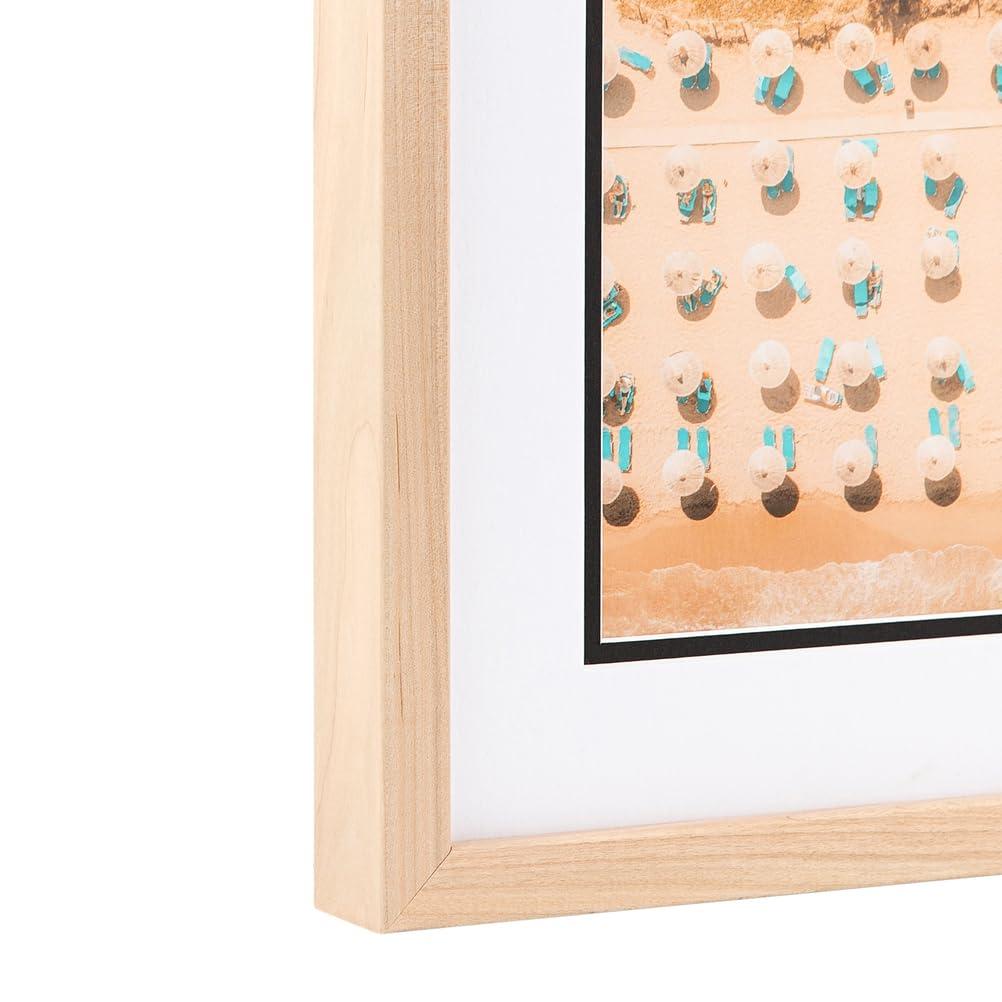 ArtToFrames ArtToFrames 12x18 inch Hard Maple 1.5 inch tall Picture Frame with 2 Inch Single Chestnut Mat, SingleMat-82213-410-12x18-119