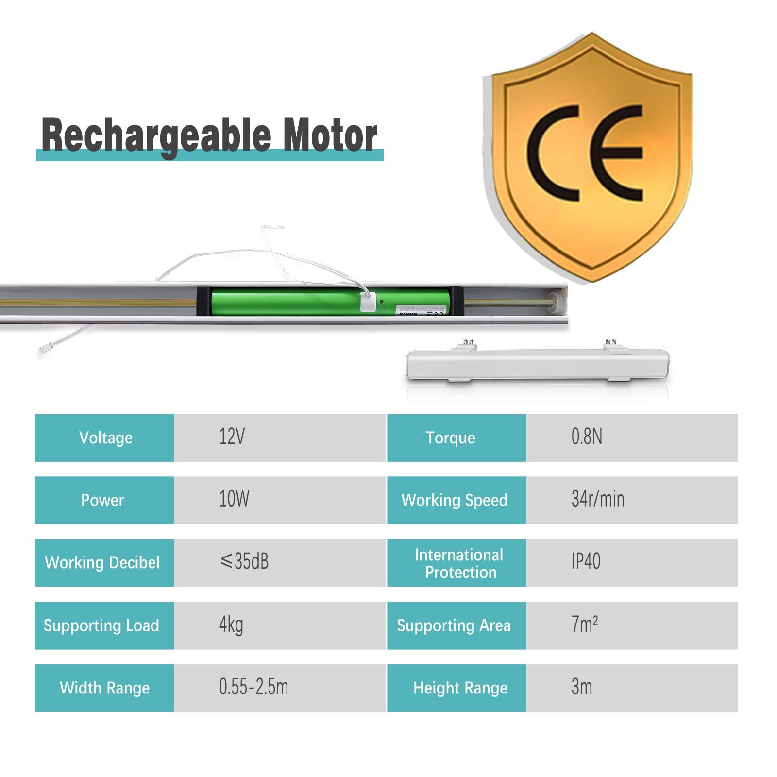 Changshade Motorized Cellular Blinds with Remote Control for Windows Custom, Motor Honeycomb Shade Customized Size Cordless, Electric Accordion Shades with Valance Cordless Privacy for Home, JZCMD-CET-WT-A