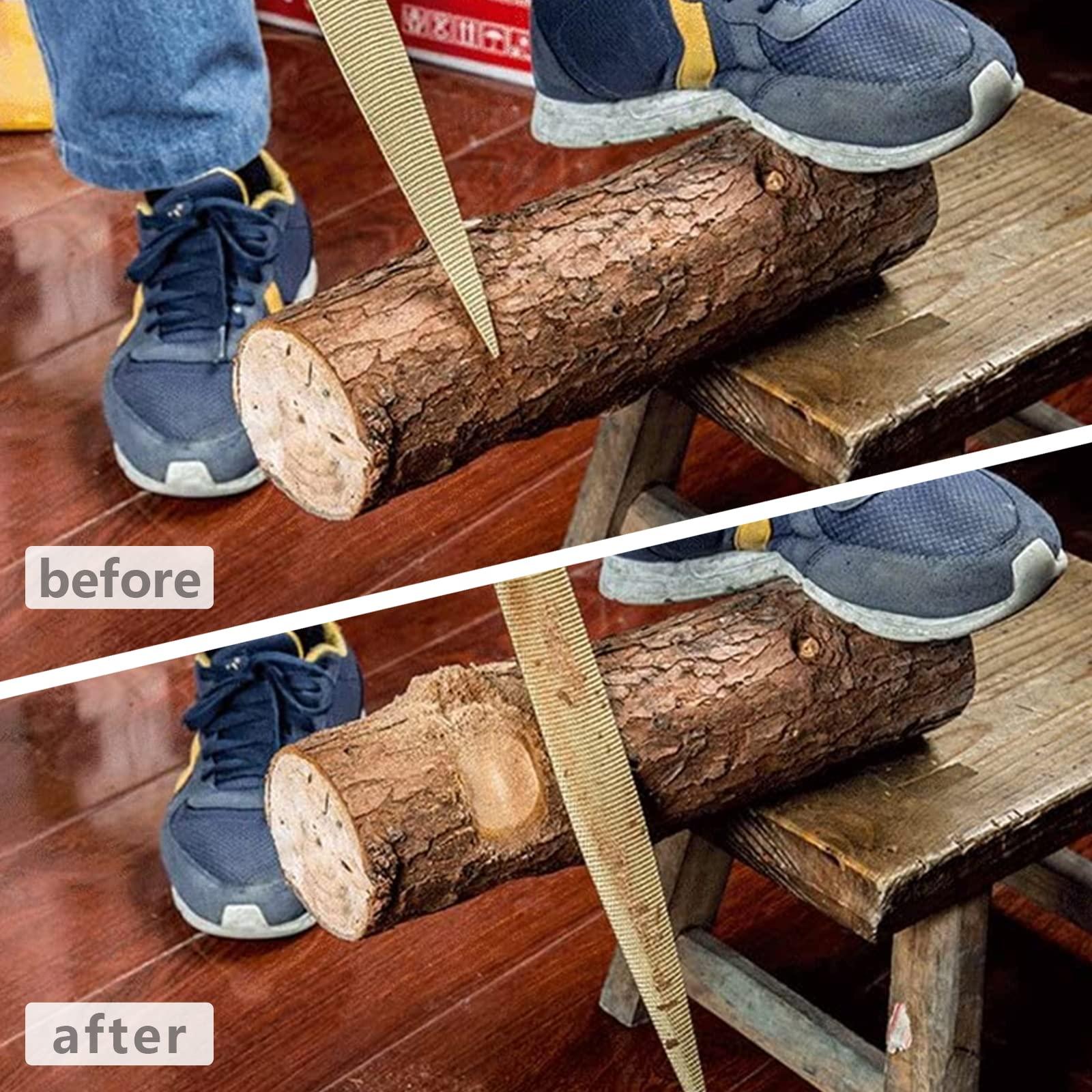 NKTM NKTM Wood File, Needle File Set Wood Files for Wood Working Wood Rasp Files Tools Golden Tapered Wood Rasp with Rubber Handle in Gift Bag for Carving 2 Pack (8,10 inch)