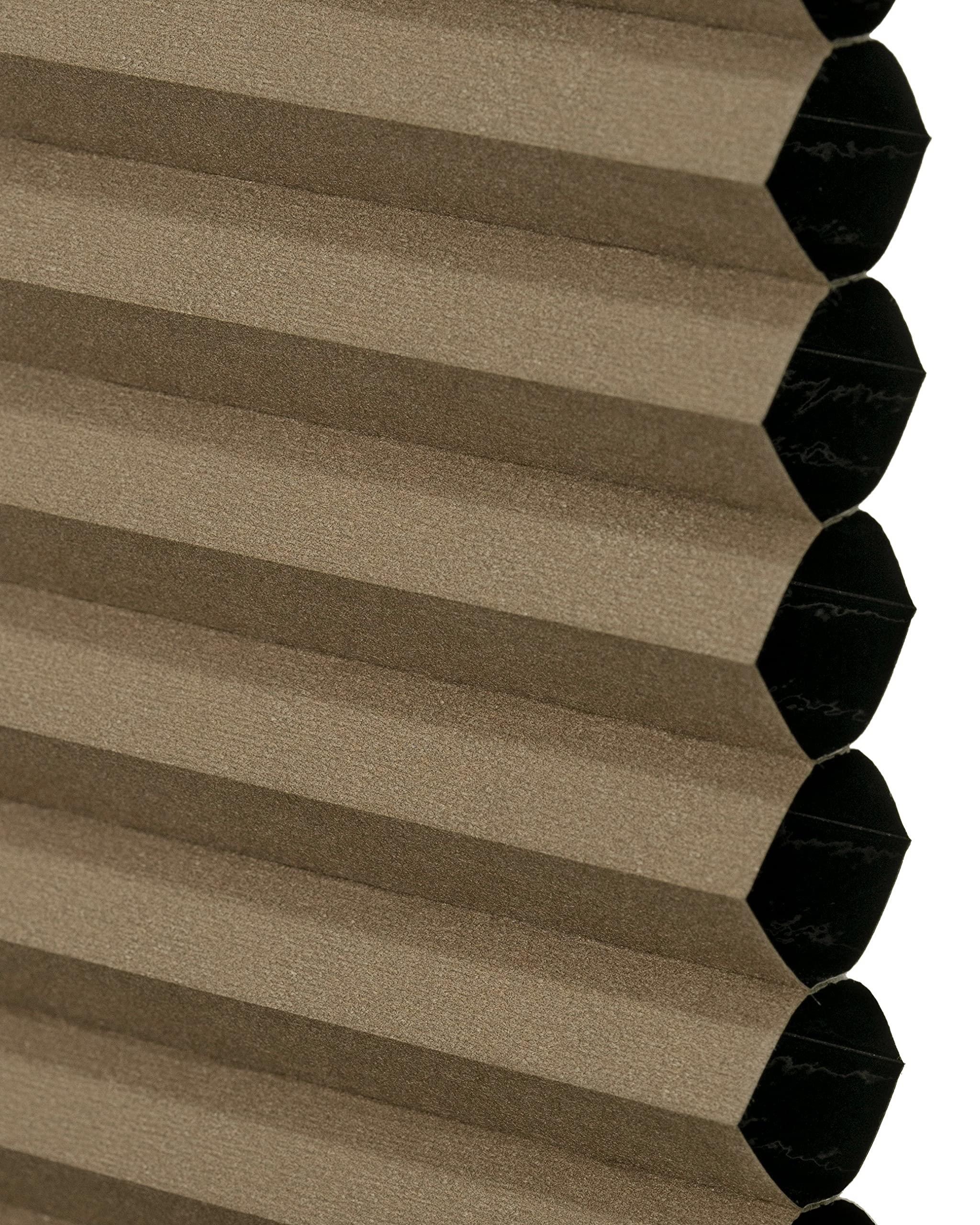 CHICOLOGY CHICOLOGY Cellular Shades, Top Down Bottom Up Shades, Blinds for Windows, Window Shades for Home, Door Blinds, Window Coverings, Cellular Blinds,Barnwood - Blackout, 23.5" W x 48" H