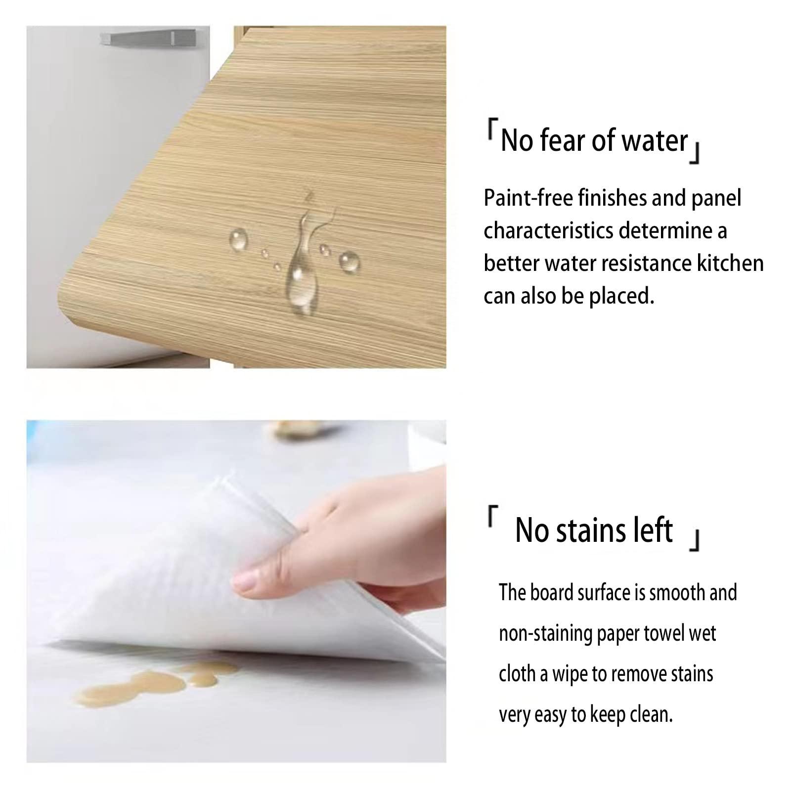 TCOYDS TCOYDS Wall-Mounted Desk Modern Solid Wood Folding Wall-Mounted Desk Computer Folding Table Computer Desk Dresser Computer Desk Foldable Desk Small Space Easy to use Does not Occupy Space