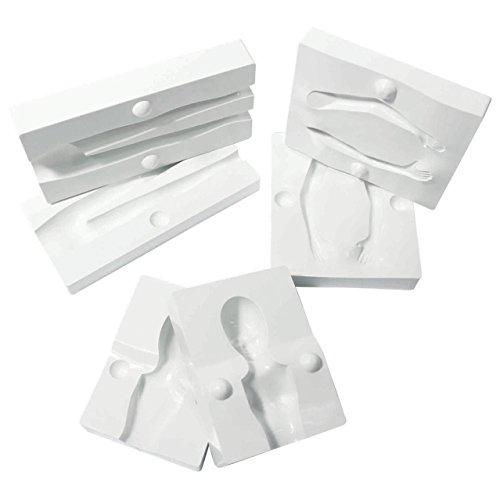 PME PME People Mold for Cake Decorating, Set of 4, Standard, White