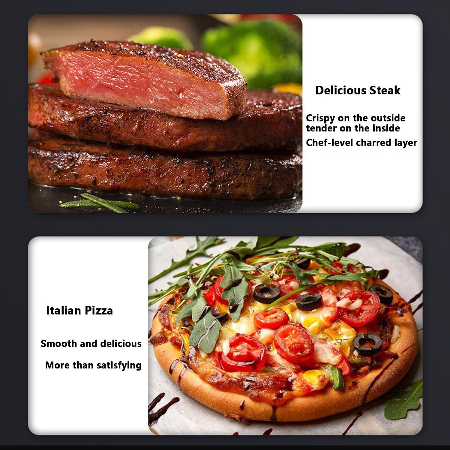 Generic 1700w Electric Steak Broiler,With 10 Grilling Slots,Time and Temperature Adjustable,Maximum Temperature 800,Suitable for Indoor Kitchen