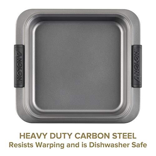 Anolon Anolon Advanced Nonstick Bakeware with Grips, Nonstick Cookie Sheet / Baking Sheet - 14 Inch x 16 Inch, Gray,54717