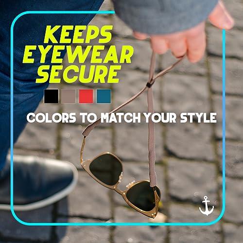 Anchor Glasses Straps Anchor Glasses Straps Glasses Strap 4 Pack Sunglasses Strap Adjustable Stretch Universal Fit for Kids to Adult Sport Eyewear Holder Retainer