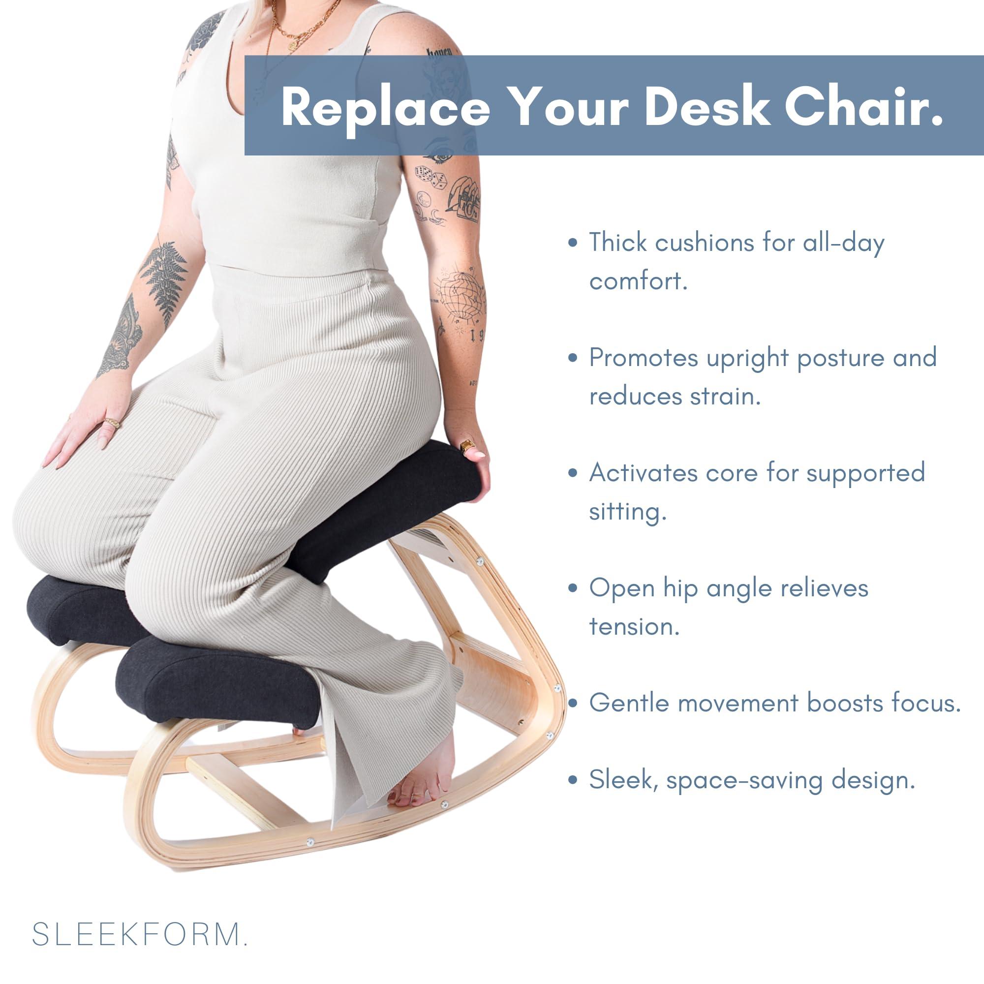 Sleekform Sleekform Austin Kneeling Chair - Home Office Ergonomic Computer Desk Stool For Active Sitting