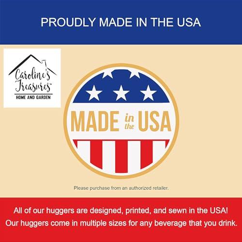 Caroline's Treasures Caroline's Treasures BB7917MUK Vicugna or Vicuna Pink Check Ultra Hugger for Slim cans Can Cooler Sleeve Hugger Machine Washable Drink Sleeve Hugger Collapsible Insulator Beverage Insulated Holder