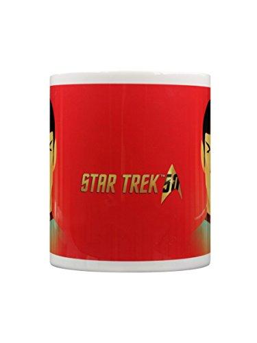 Pyramid International Star Trek Beaming Spock 50th Anniversary Mug, Ceramic, Multi-Colour