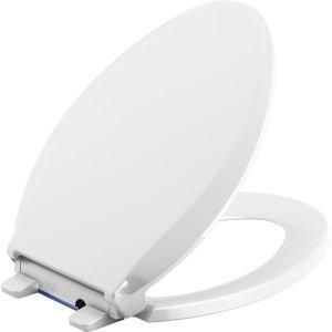 Kohler KOHLER 75796-0 Cachet Nightlight Quiet-Close with Grip-Tight Toilet Seat