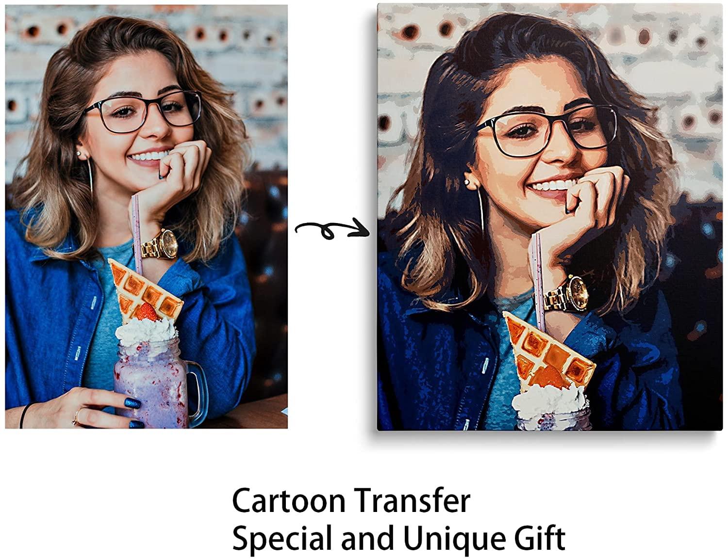 Texas Art Custom Canvas Prints with Your Photos, Personalized Picture to Canvas Print, Custom Wall Art for Bedroom, Living Room, Wedding Baby Pet Family, Customized Gift for Men/Women,24x30in