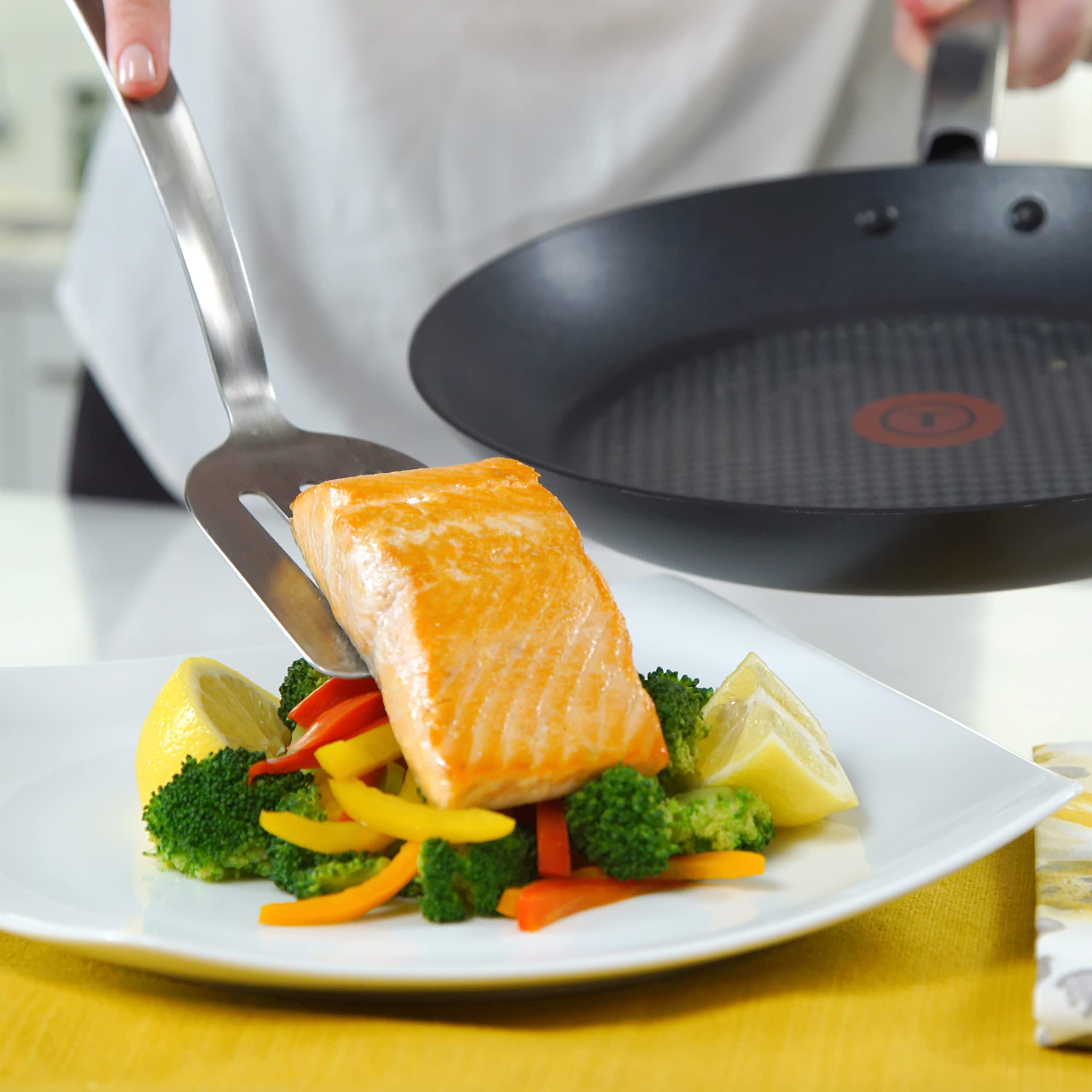 T-fal T-fal ProGrade Nonstick Fry Pan 12 Inch Induction Oven Broiler Safe 500F Cookware, Pots and Pans, Dishwasher Safe Black