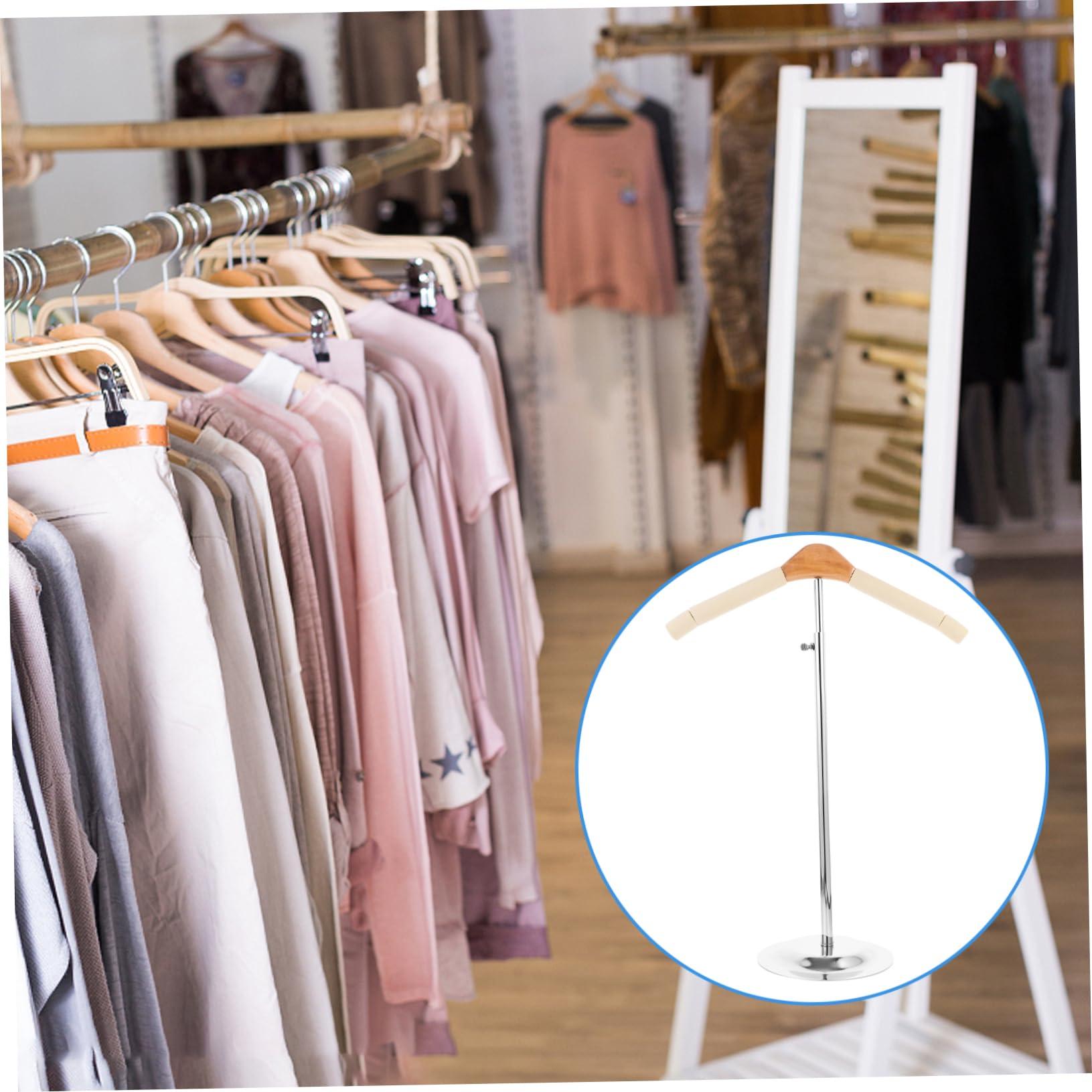 KOMBIUDA KOMBIUDA Adjustable T-Shirt Display Rack Coated Hanger Stand 46.5-79cm Height Fashion Retail Display