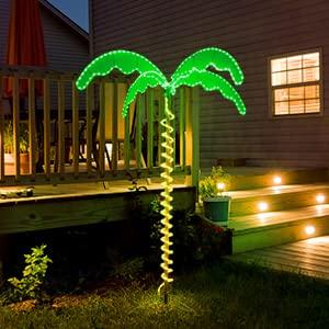 EEZ RV Products EEZ RV Products 7 Foot High Super Bright LED Lighted Tropical Palm Tree - 5 Times Brighter Than Incandescent Bulbs