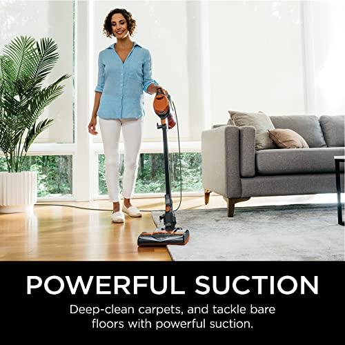 Shark Shark HV302 Rocket Pet Corded Stick Vacuum, Lightweight with Swivel Steering for Carpets & Hard Floors, Converts to Hand Vacuum, Includes Crevice Tool, Pet Multi-Tool & Precision Duster, Orange