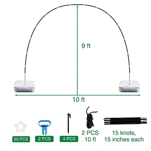 QPEY Balloon Arch kit with Base, 9Ft Tall &10Ft Wide Adjustable Balloon Arch Stand Party Backdrop Decoration Tool for Wedding Birthday Baby Shower Halloween Christmas Party