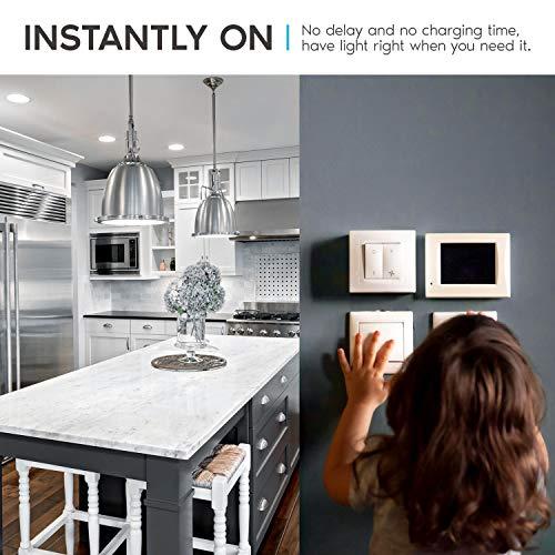 LUXRITE LUXRITE A19 LED Light Bulb 60W Equivalent, 5000K Bright White Dimmable, 800 Lumens, Standard LED Bulb 9W, E26 Base, Energy Star, Enclosed Fixture Rated, Perfect for Lamps and Home Lighting (4 Pack)