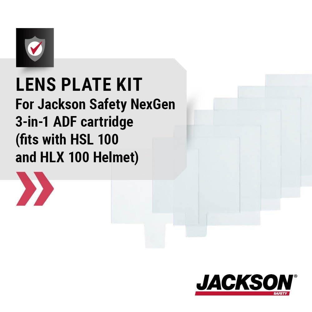 Jackson Safety Jackson Safety Lens Plate Kit for NEXGEN 3-in-1 ADF Welding Helmet - Replacement Safety Plates - 5 Front & 2 Rear Safety Plates - 22606