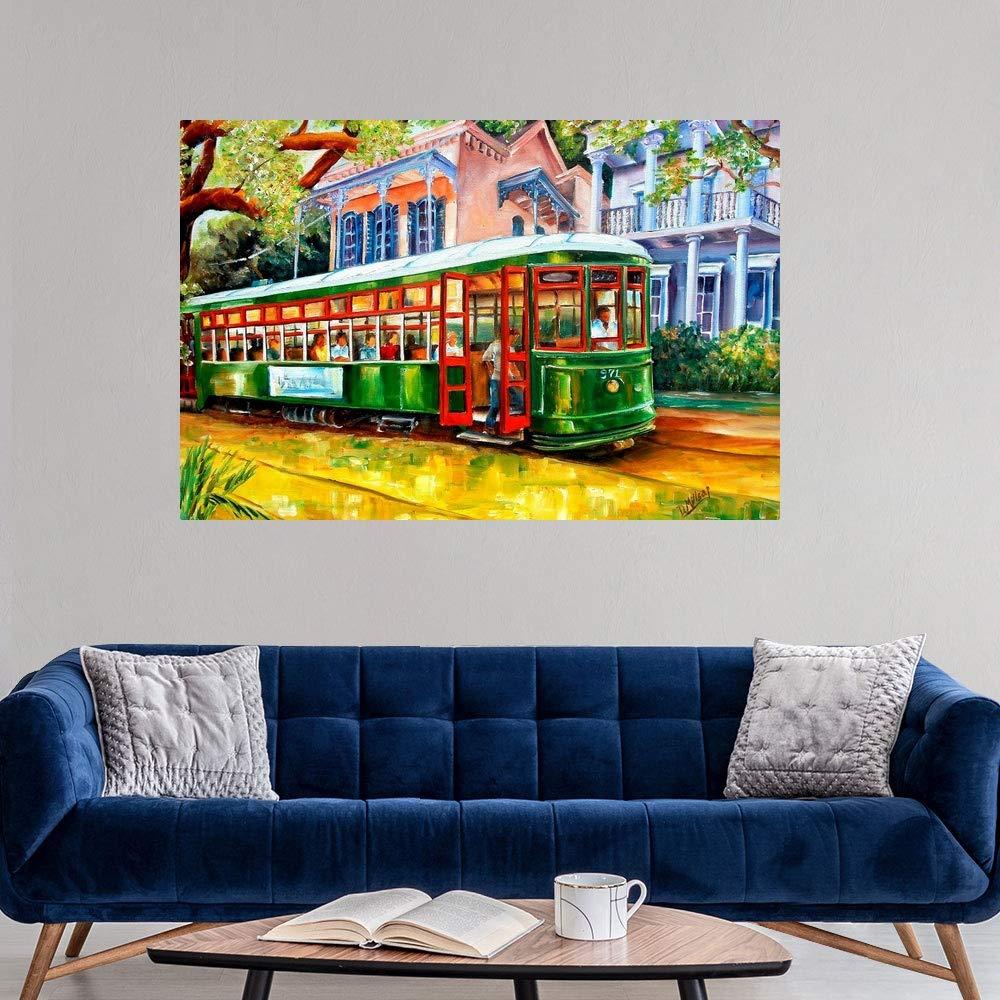 GREATBIGCANVAS GREATBIGCANVAS Streetcar in The Garden District Unframed Poster Print