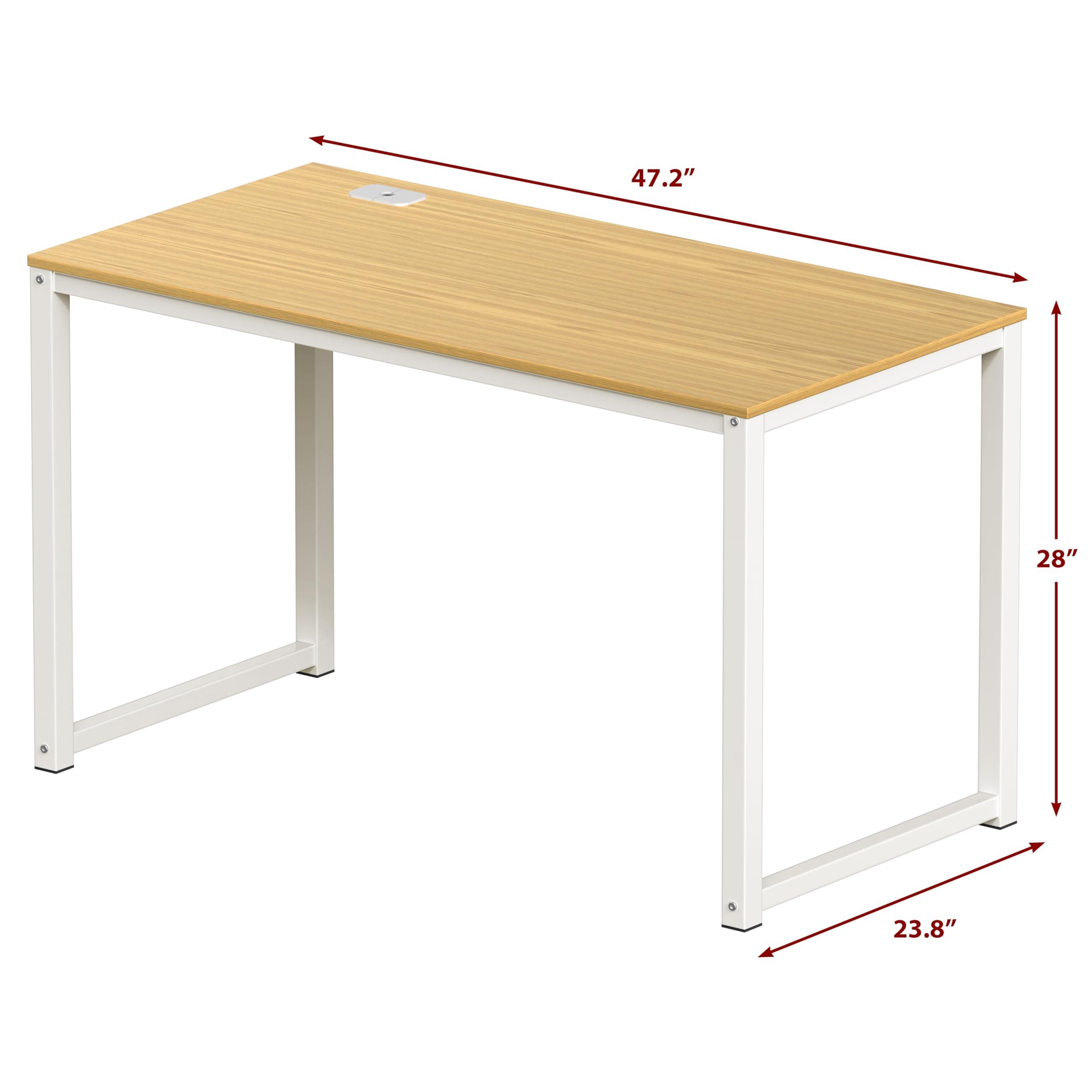 SHW SHW 48-Inch Commercial-Grade Office Computer Desk, Oak