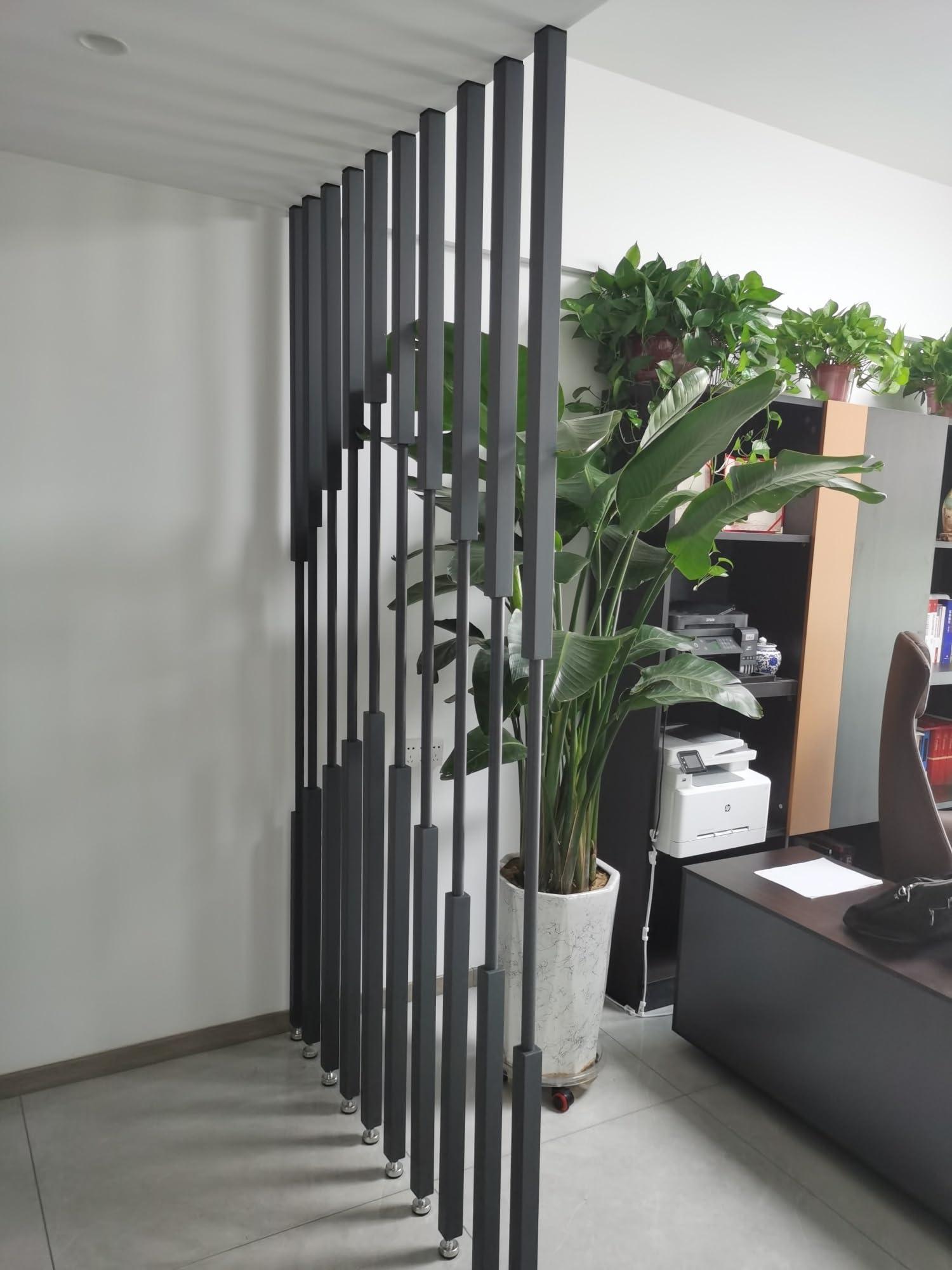 LZMZMQ Office Cubicle Roomdivider for Porch/Dining/Dormco, Extra Tall 8/7.5/7/ 6.5/6/ 5.5/5 Feet Privacy Dividers/Free Standing Divier Decor, Retractable Portable Garage Divider Wall (Color : 1 pcs,