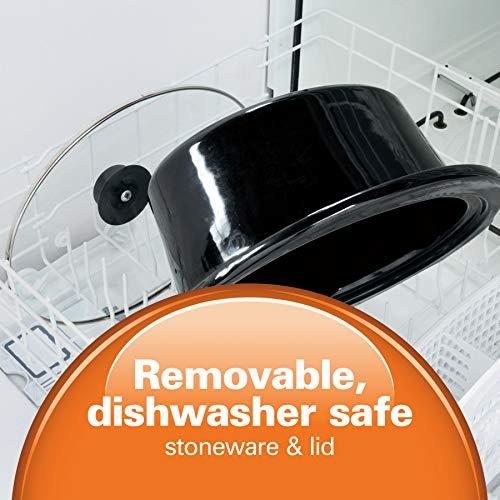 Hamilton Beach Hamilton Beach Stay or Go Portable 6-Quart Slow Cooker With Lid Lock, Dishwasher-Safe Crock, Silver (33262)