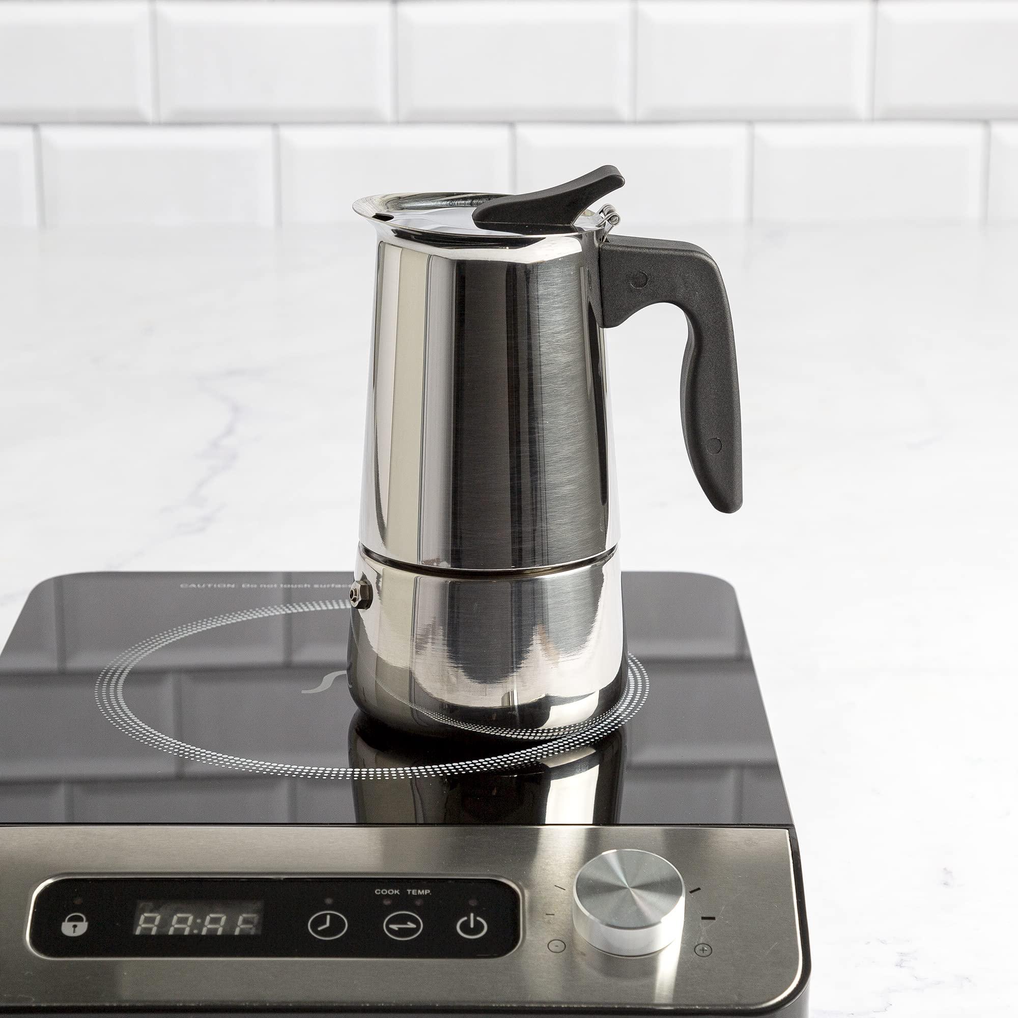 Primula Primula Premium Stainless Steel Stovetop Espresso and Coffee Maker, 6-Cup