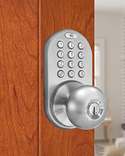 MiLocks MiLocks DKK-02SN Indoor Electronic Touchpad Keyless Entry Door Lock, Satin Nickel