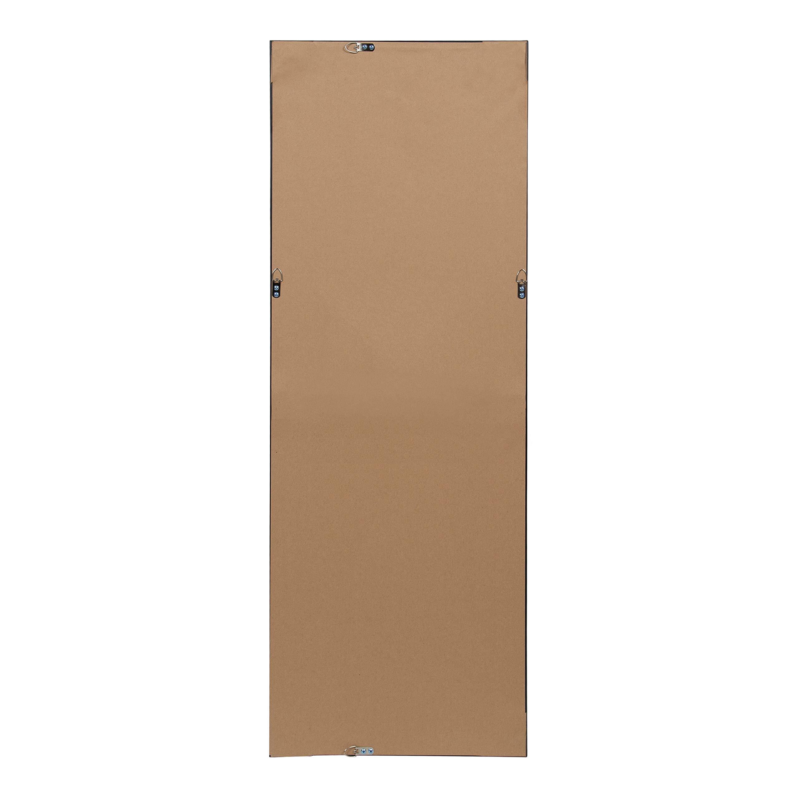 Kate and Laurel Kate and Laurel Calter Modern Framed Full Length Beveled Wall Mirror, 17.5x49.5 Gold