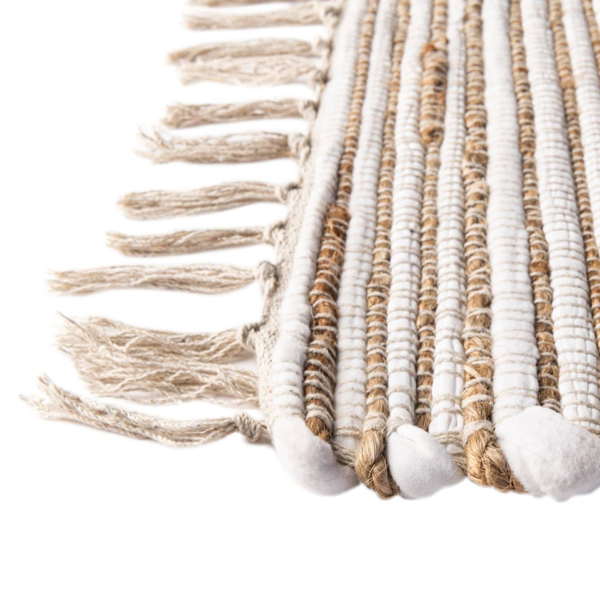 Overstock Overstock Braided Dosa Collection Area Rug 10'x14' - Gray-Beige