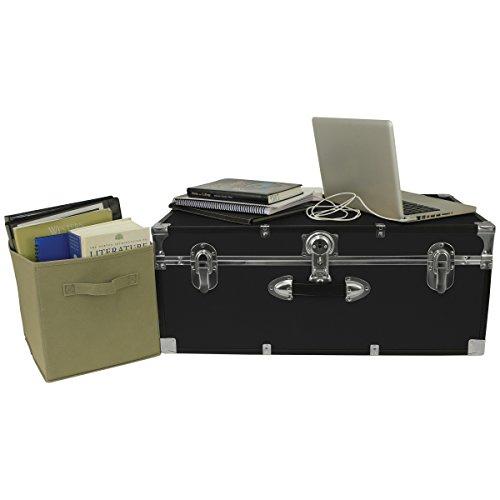 Seward Trunk Seward Trunk College Dorm and Camp Storage Footlocker, Black, 30-Inch (SWD5120-10)