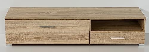 URBANIEN URBANIEN 60 Inch TV Stand Console Entertainment Center with Drawer, One Storage and Open Space Compartments. Accommodates up to 70 TV. Contemporary Style. Perfectly Match Any Living Room.