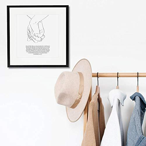 TypologiePaperCo Ecclesiastes 4:9-12 A Cord of Three Strands Is Not Quickly Broken Line Art Sketch Print, Unframed