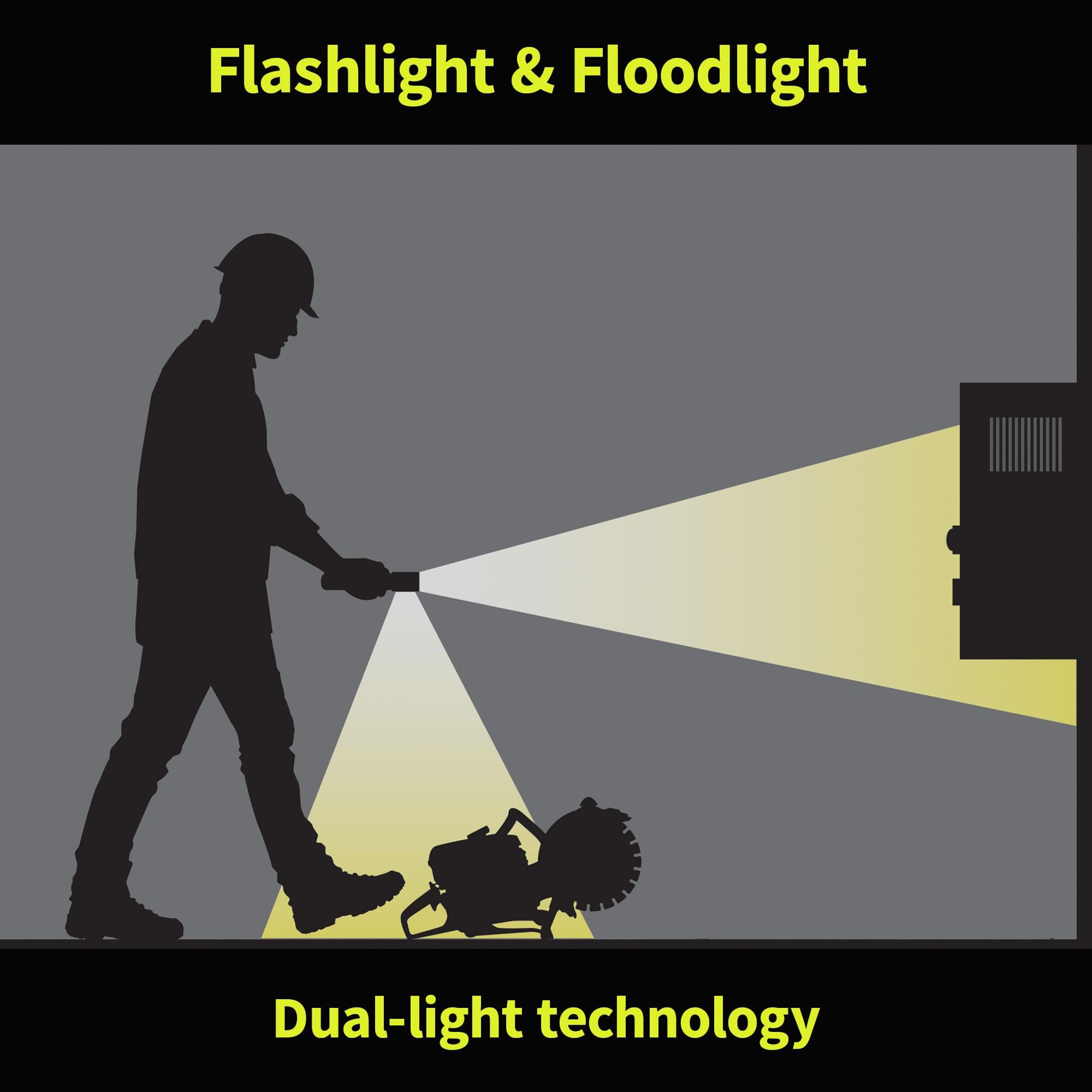 Nightstick Nightstick XPP-5422B 3 AA Intrinsically Safe Permissible Dual-Light Flashlight, Black