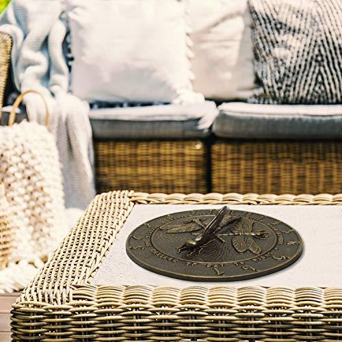 Whitehall Products Whitehall Products 691 Dragonfly Sundial, 12x12, French Bronze