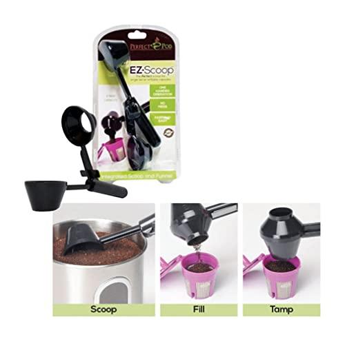 PERFECT POD Perfect Pod EZ-Scoop Coffee Scooper & Funnel for Reusable K Cup Refillable Coffee Pods, 2 Tablespoon Capacity
