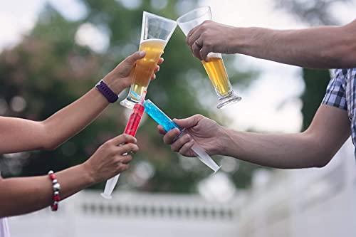 EZ-Inject EZ-Inject 25 Pack Plastic Syringes for Jello Shots 1.5oz - 100% Safe and Reusable Jello Shot Syringes with Caps - Medium Syringe Shots Holiday and Halloween Party Supplies for Adults