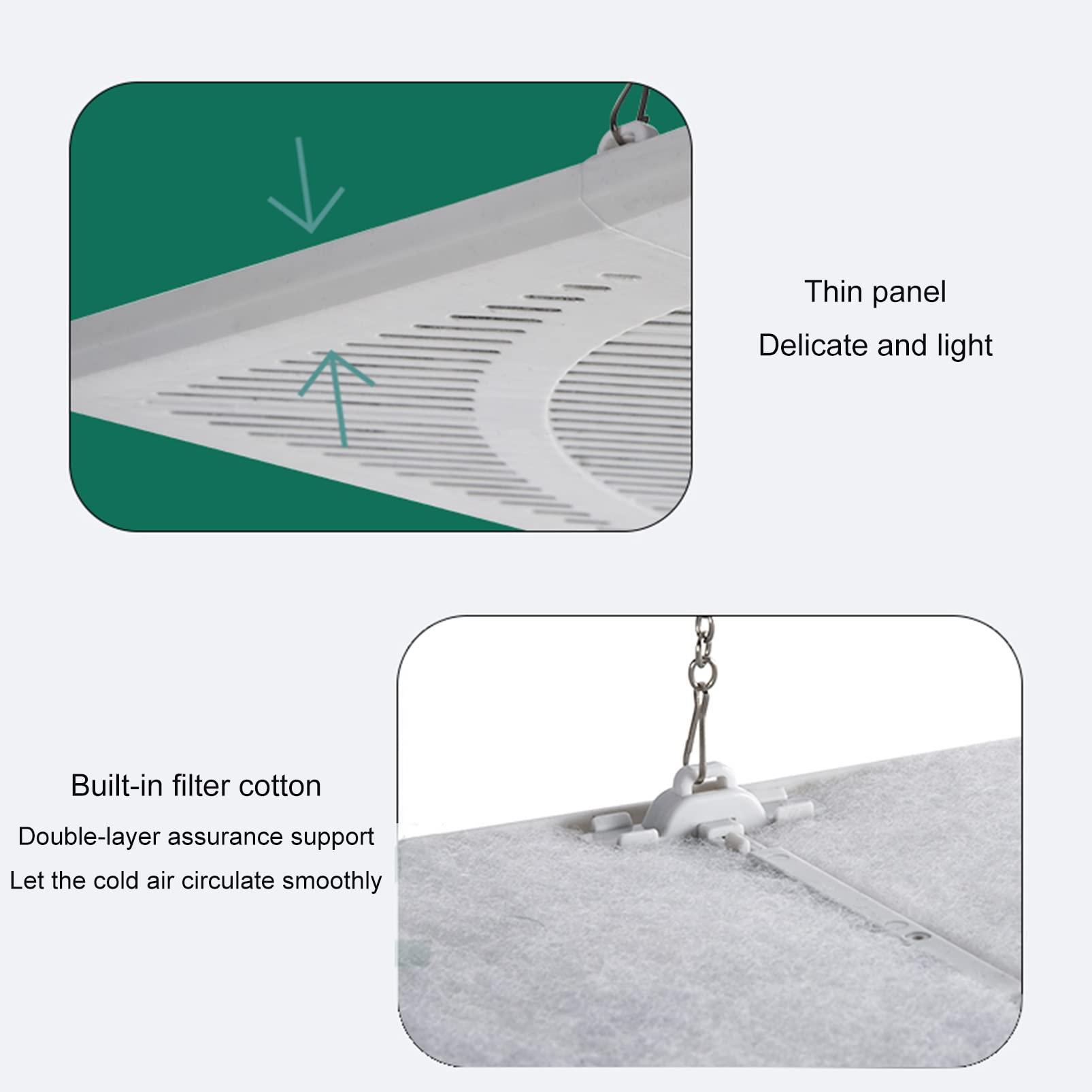 SHYP Ceiling Air-Conditioning Wind Deflector, Air Outlet Wind Shield, Air Conditioning Air Outlet Anti-Direct Blowing Baffle Wind Guide Cover, Enhance Cooling and Heating Circulatio