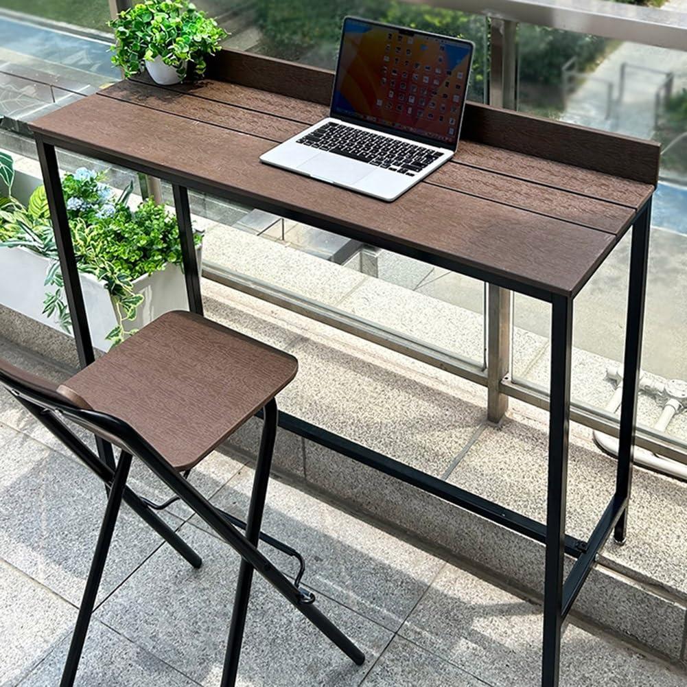 SOYDAN 26Inch Heavy Duty Wooden Folding Counter Stool, Modern Bar Stool with Backrest, Metal Frame, Capacity 150KG/330Lb, High Chair for Home, Outdoor, Kitchen (Size : 1Pc)