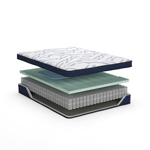 Signature Design by Ashley Signature Design by Ashley Full Size Stack 12 Inch Hybrid Medium Plush Cooling Gel Infused Memory Foam Mattress for Pressure Relief