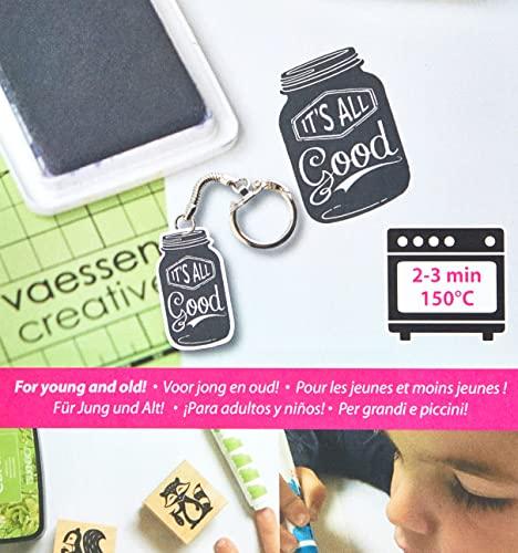 Vaessen Creative Vaessen Creative Shrink Plastic, Transparent, 4 Sheets, 21 x 30 cm, Fun Arts and Crafts Projects for All Ages