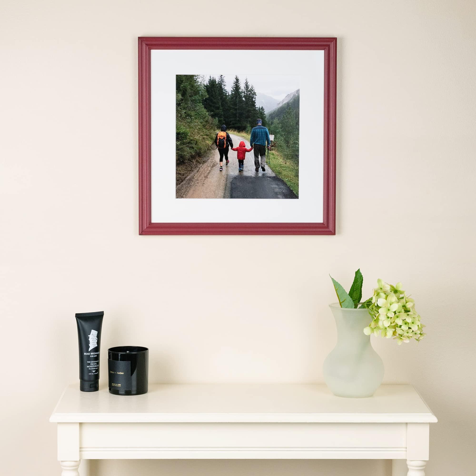 ArtToFrames ArtToFrames 16x20 Inch Red Picture Frame, 5 - Pack, This 1.00 inch Custom Wood Poster Frame is Red, Comes with Economy Acrylic (Frame_Pack_5_0066-60823-YRED-16x20)