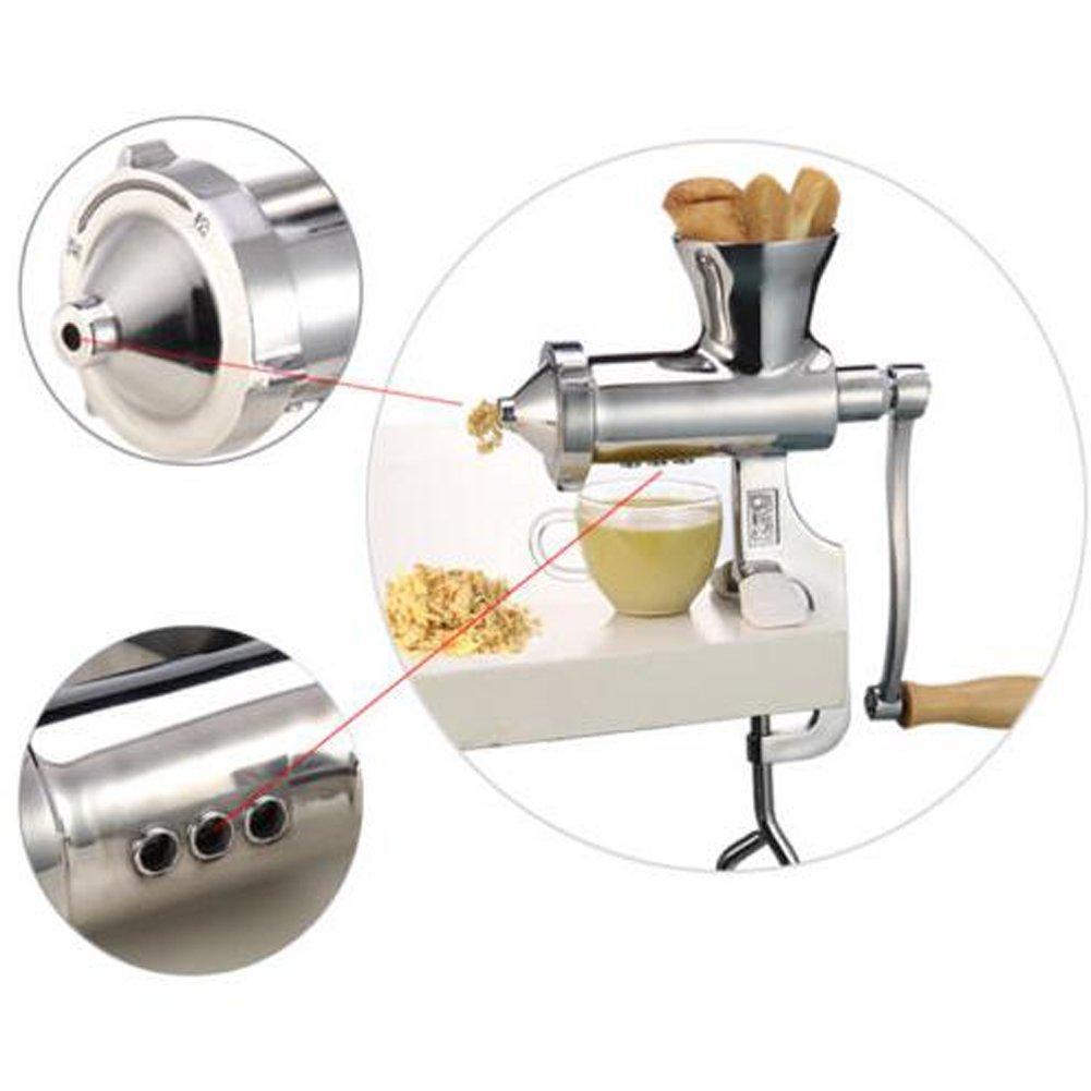 MIFXIN Manual Wheatgrass Juicer Stainless Steel Juicer Extractor Vegetable and Fruit Juicer Lemon Orange Squeezer Juicer Hand Press