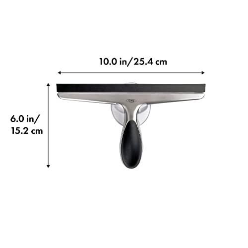 OXO OXO Good Grips 3 Tier Aluminum Shower Caddy and OXO Good Grips Stainless Steel Squeegee