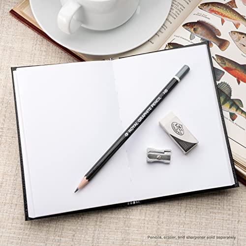 Pentalic Pentalic 4" x 6" Traditional Hardbound Sketchbook, 220 Pages, Black