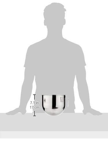 KitchenAid KitchenAid 5 Quart Bowl-Lift Polished Stainless Steel Bowl with Flat Handle - K5ASBP, Silver