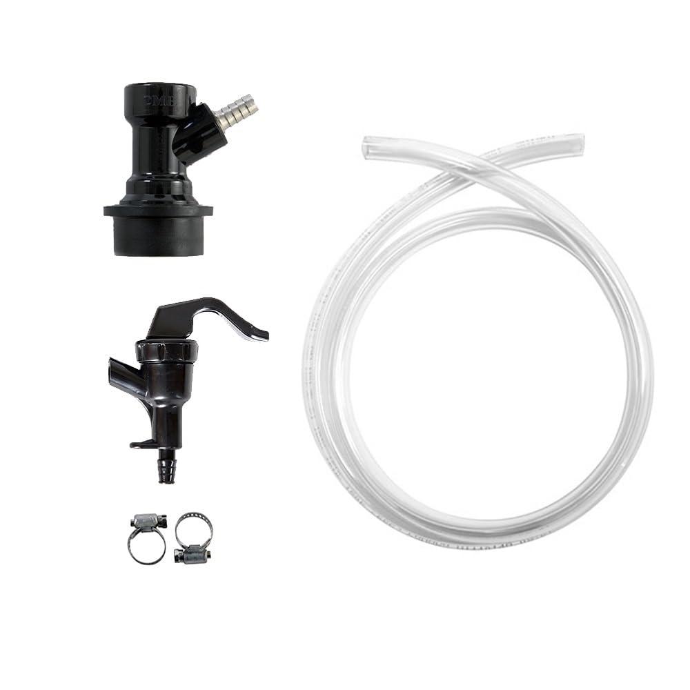 Varies Keg Kit Comes with 5 Gallon Ball Lock Keg, 22 cuft Aluminum Nitrogen Cylinder, Regulator, and All Accessories