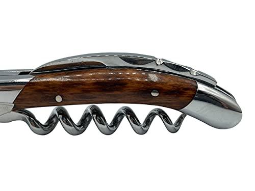 LAGUIOLE EN AUBRAC L Laguiole En Aubrac Sommelier Waiter's Corkscrew, Amourette Handle, Wine Opener With Foil Cutter & Bottle Opener, Polished Bolster